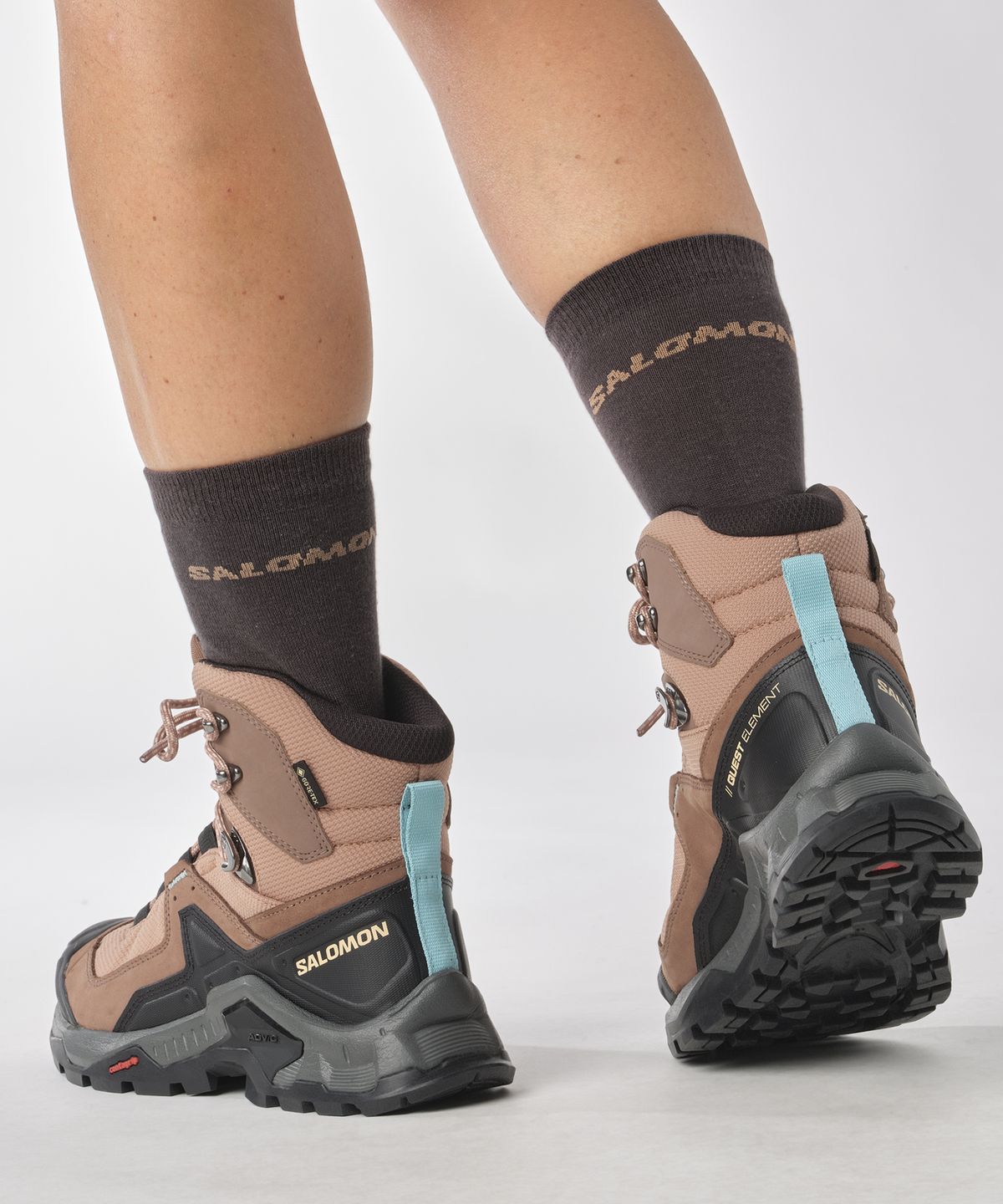 살로몬(SALOMON) 퀘스트 엘리먼트 GTX W - 모카 무스:퓨터:마린 블루 / L47157700