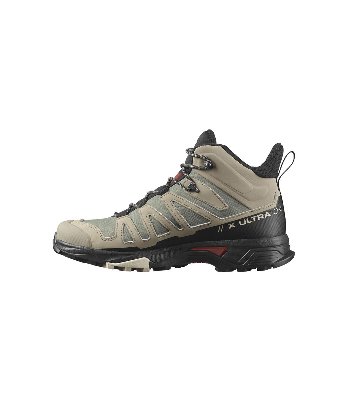 살로몬(SALOMON) X 울트라 4 미드 GTX - 빈티지 카키:블랙:번트 헤나 / L47352500