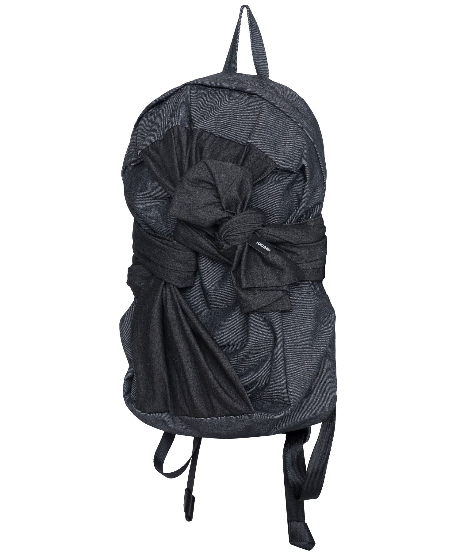 ● IUGAMAKARAS ● Knotted Backpack BLACK MUSINSA | IUGAMAKARAS Knotted Backpack (Denim-Black)