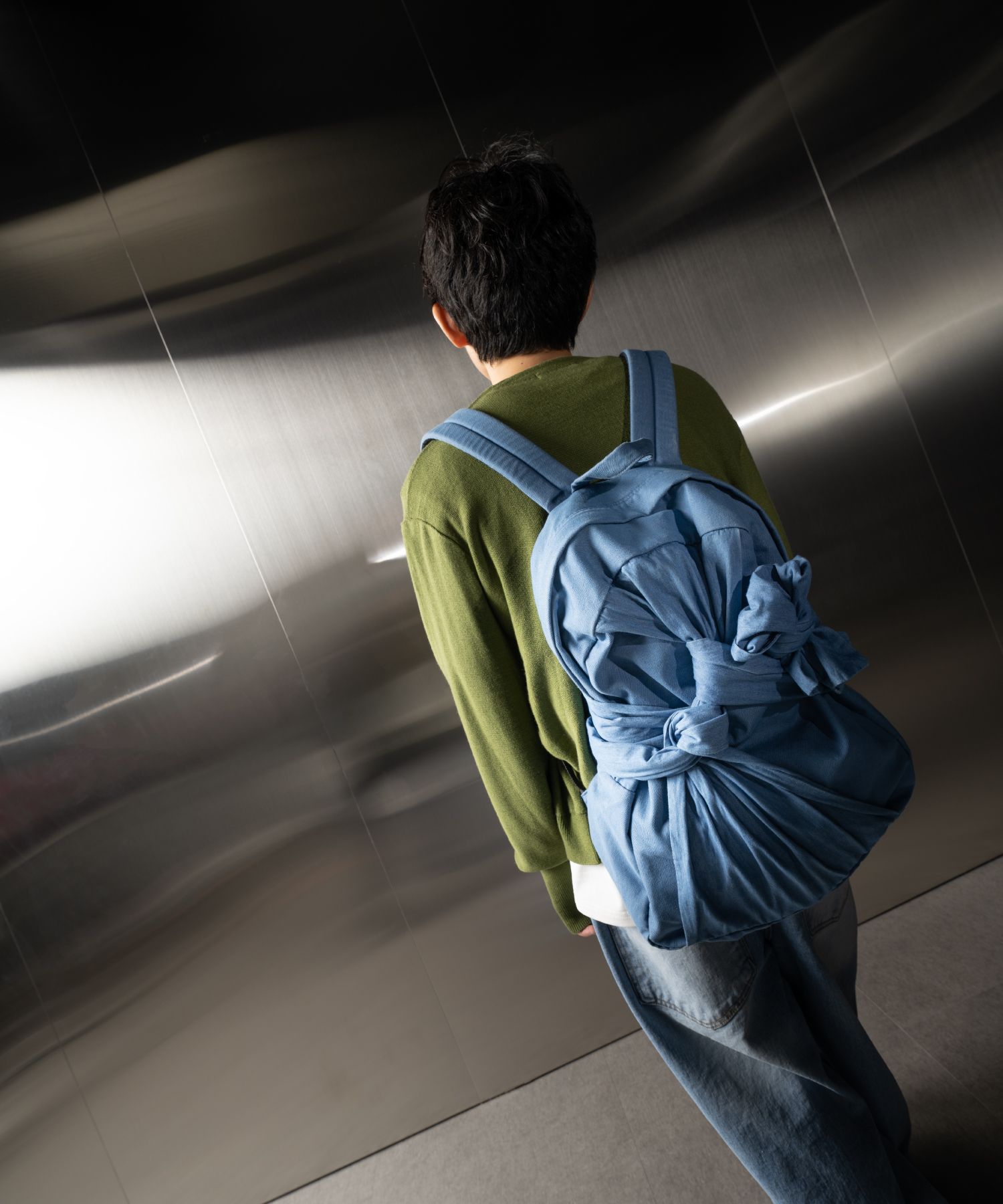 バックパック・リュック IUGAMAKARAS Knotted Backpack DenimSky Blue IUG23B02SB Knotted Backpack (Denim-Deep Blue) - IUGAMAKARAS | 60
