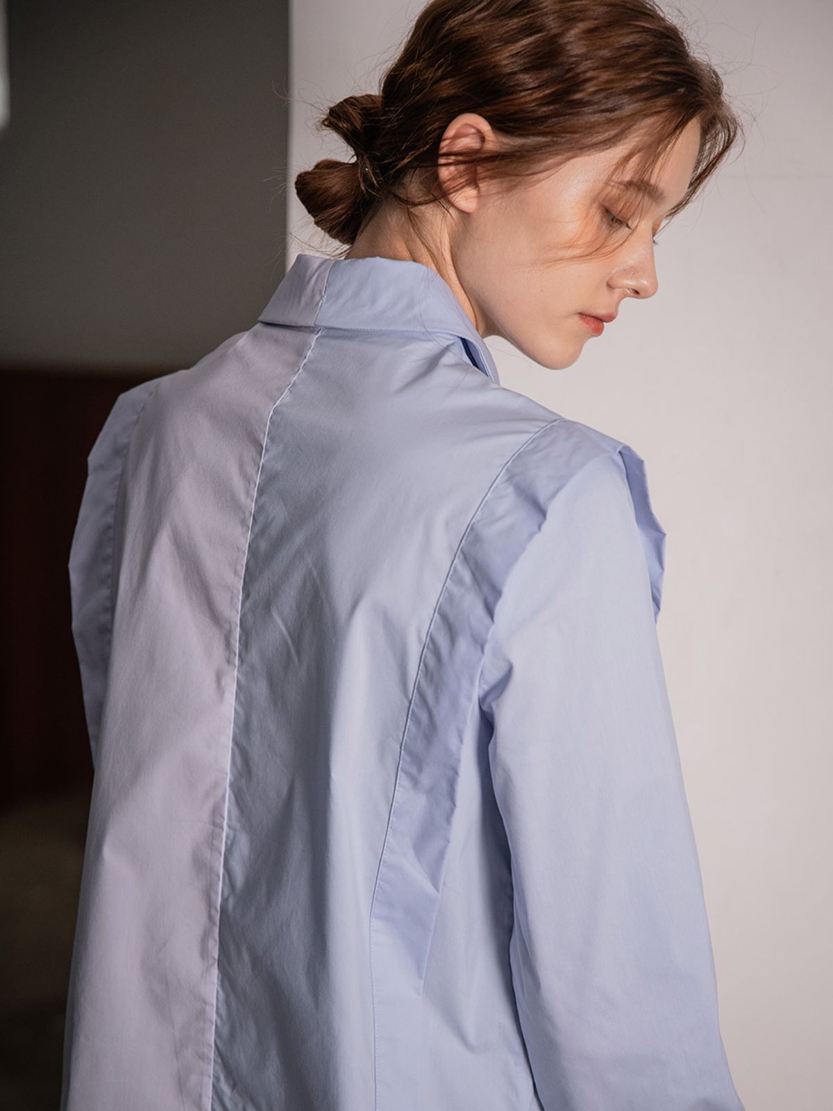 와이와이아이엠(YYIAM) YY_Two-tone loose shirt