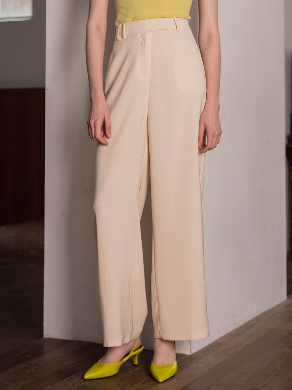 와이와이아이엠(YYIAM) YY_Wide hidden button pants