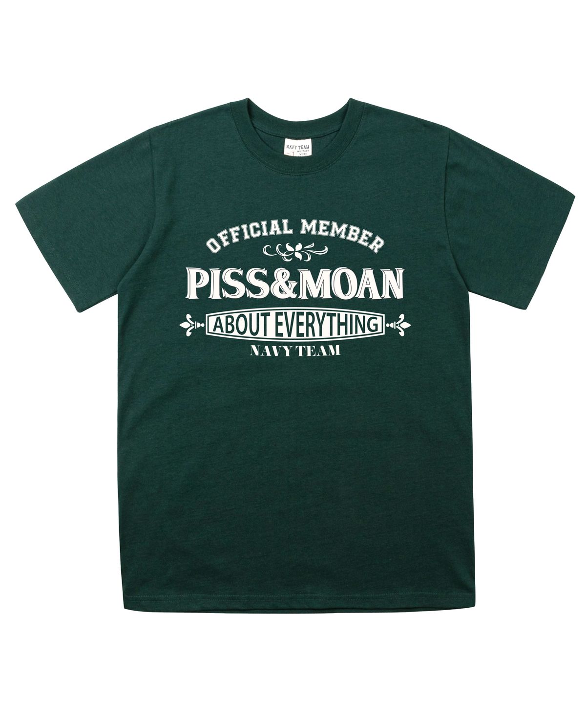 네이비팀(NAVYTEAM) NTV-OFFICIAL MEMBER PISS MOAN SHORT SLEEVE