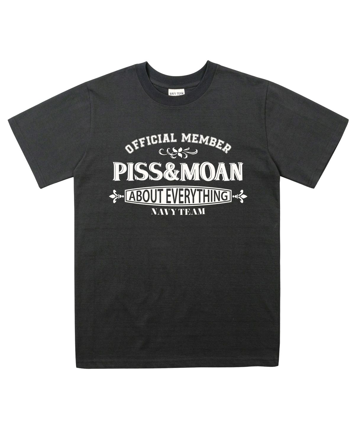 네이비팀(NAVYTEAM) NTV-OFFICIAL MEMBER PISS MOAN SHORT SLEEVE