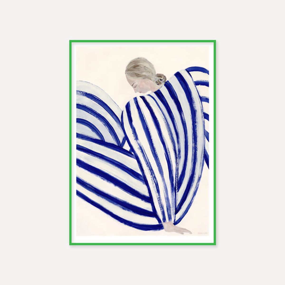 그릿시즌(GREET SEASON) 소피아 린드 Blue Stripe At Concorde (액자 포함)