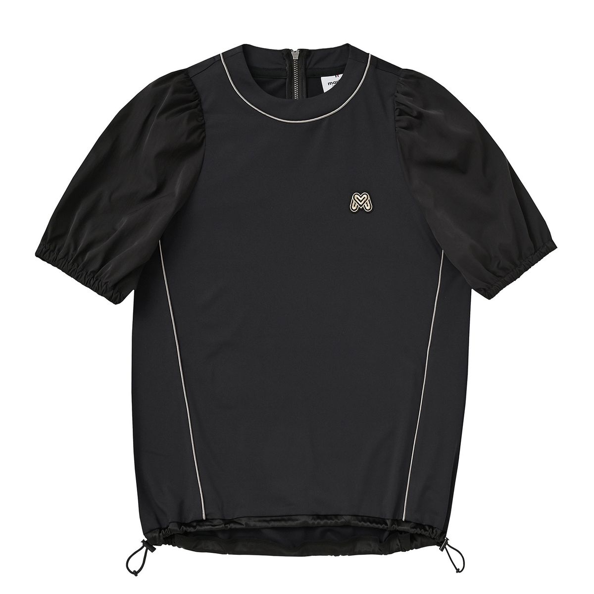 마틴골프(MARTINE GOLF) Stretch Puff Sleeve Shirts_Black