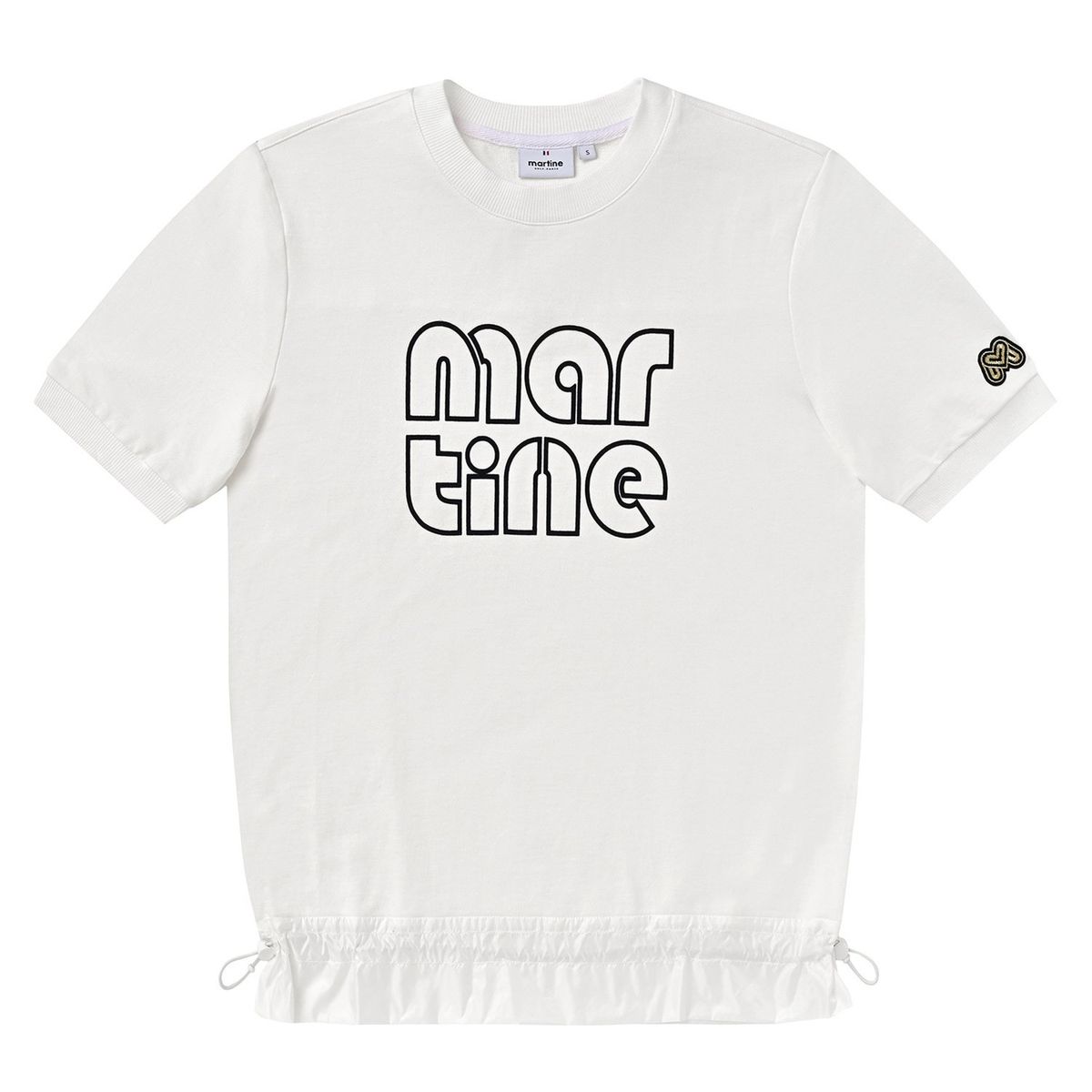 마틴골프(MARTINE GOLF) Frill Round Shirts_White