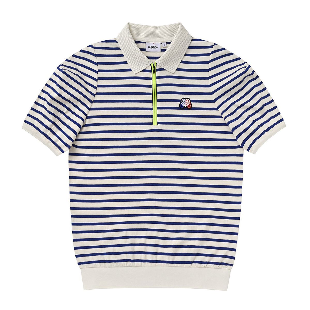 마틴골프(MARTINE GOLF) Stripe Zip-up Shirts_Navy