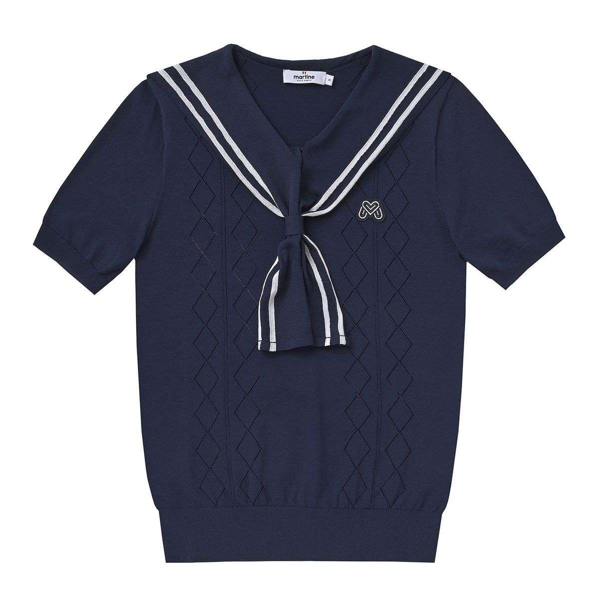 마틴골프(MARTINE GOLF) Sailor Collar Sweater_Navy