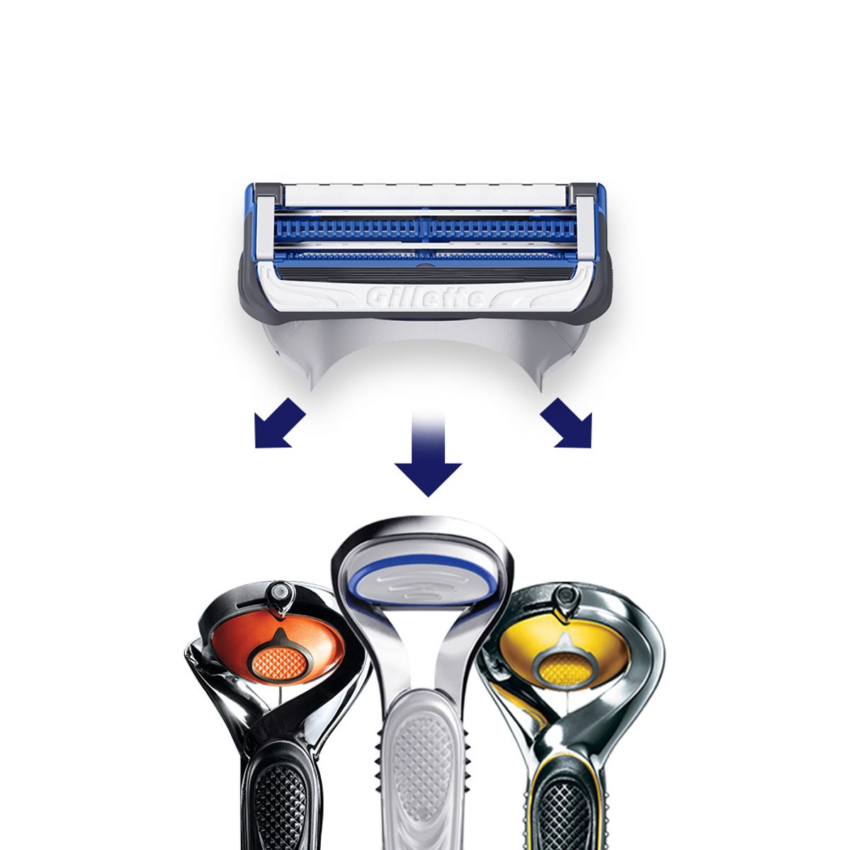 질레트(GILLETTE) 스킨텍 매뉴얼 면도기 + 면도날 7입