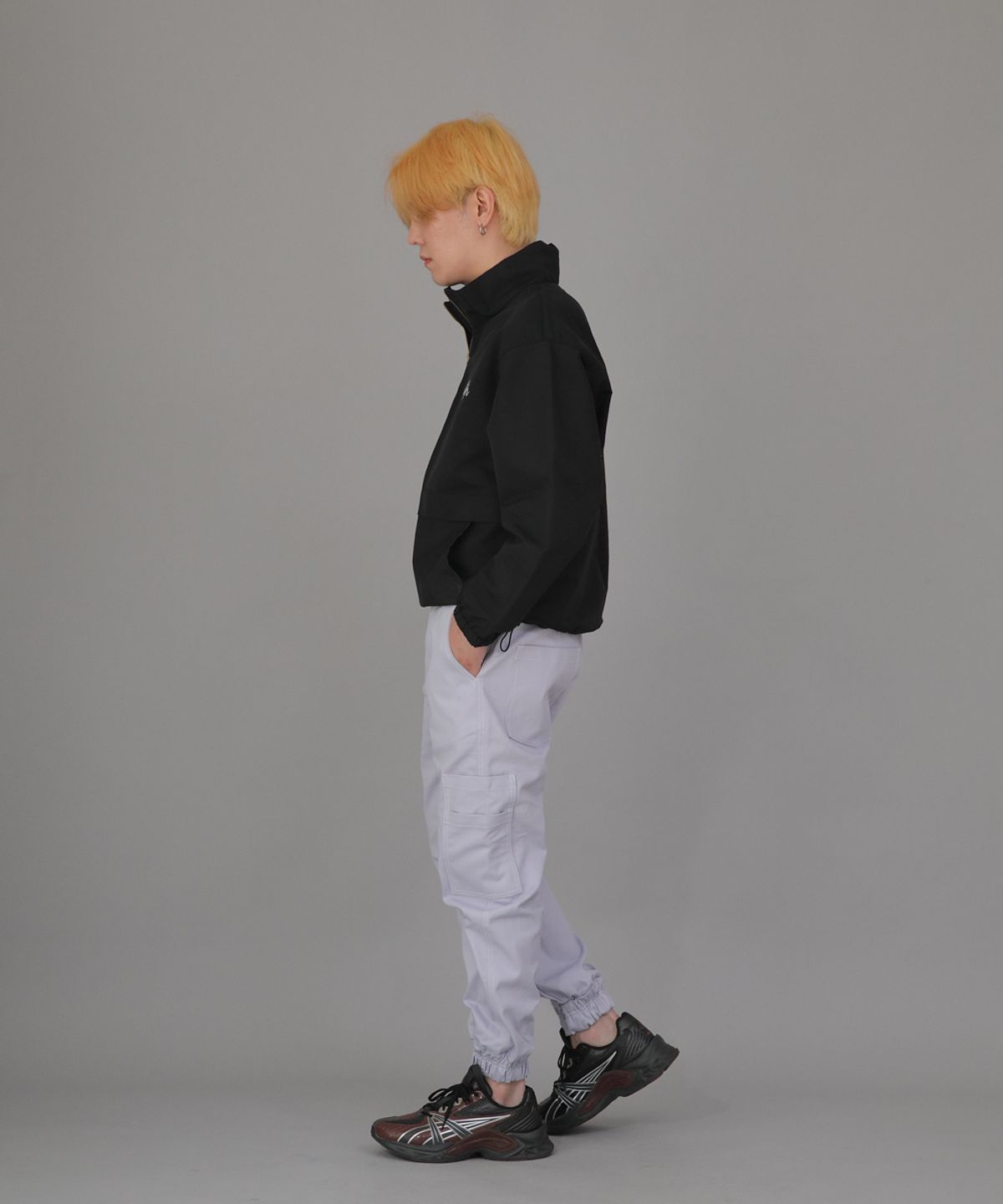 세인트크루(SAINTCREW) 볼드 앵클밴드 카고조거 팬츠 BAC-328 라이트퍼플