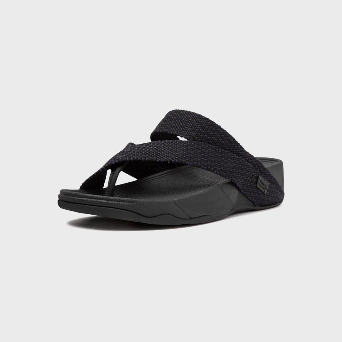 핏플랍(FITFLOP) 남성 슬링 위브 토포스트 쪼리 Black Blue
