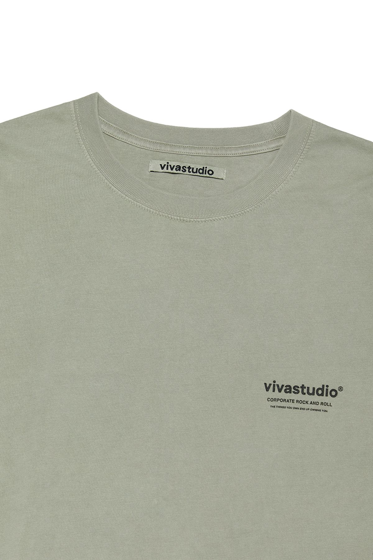비바스튜디오(VIVASTUDIO) LOCATION SHORT SLEEVE [DYED KHAKI]