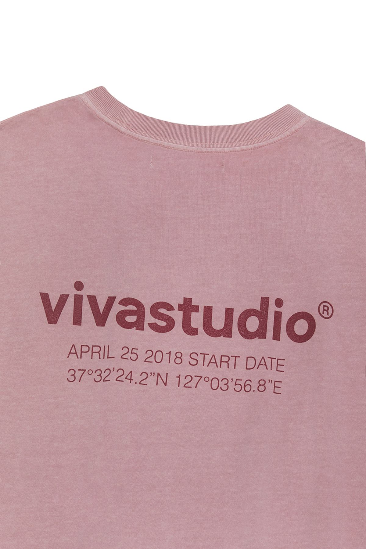 비바스튜디오(VIVASTUDIO) LOCATION SHORT SLEEVE [DYED PINK]