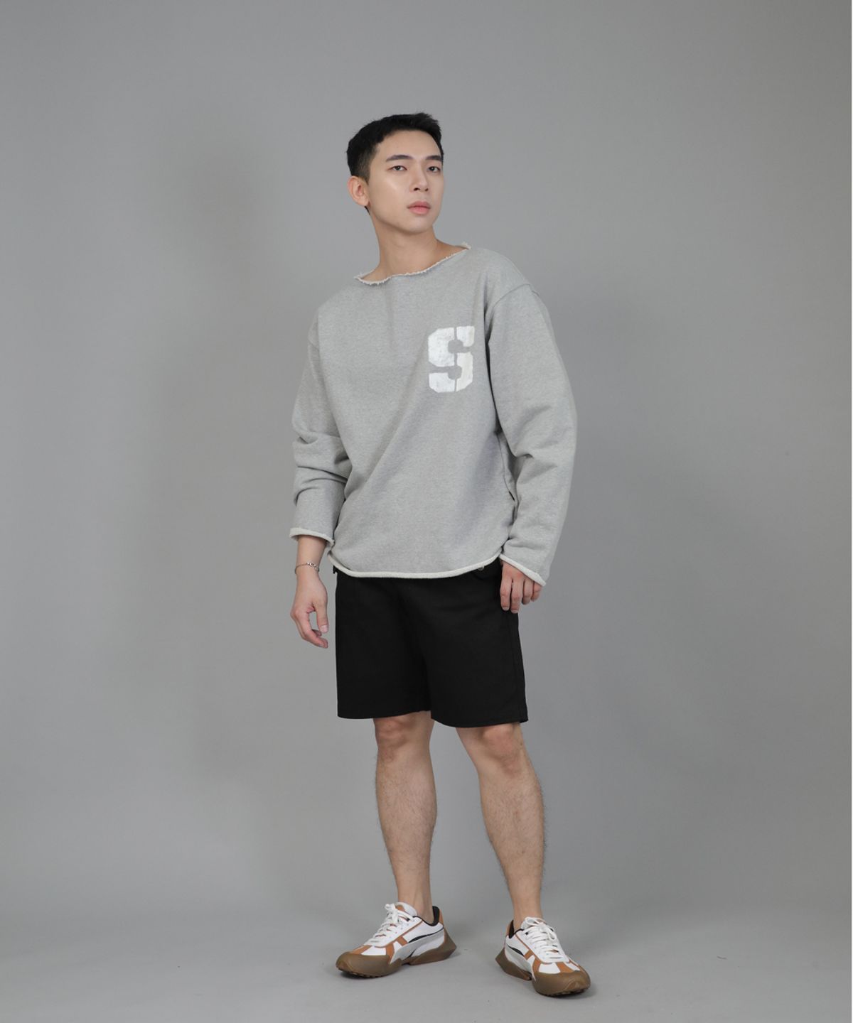 세인트크루(SAINTCREW) 잉글리시맨  하프밴드 쇼츠 EMH-339 블랙