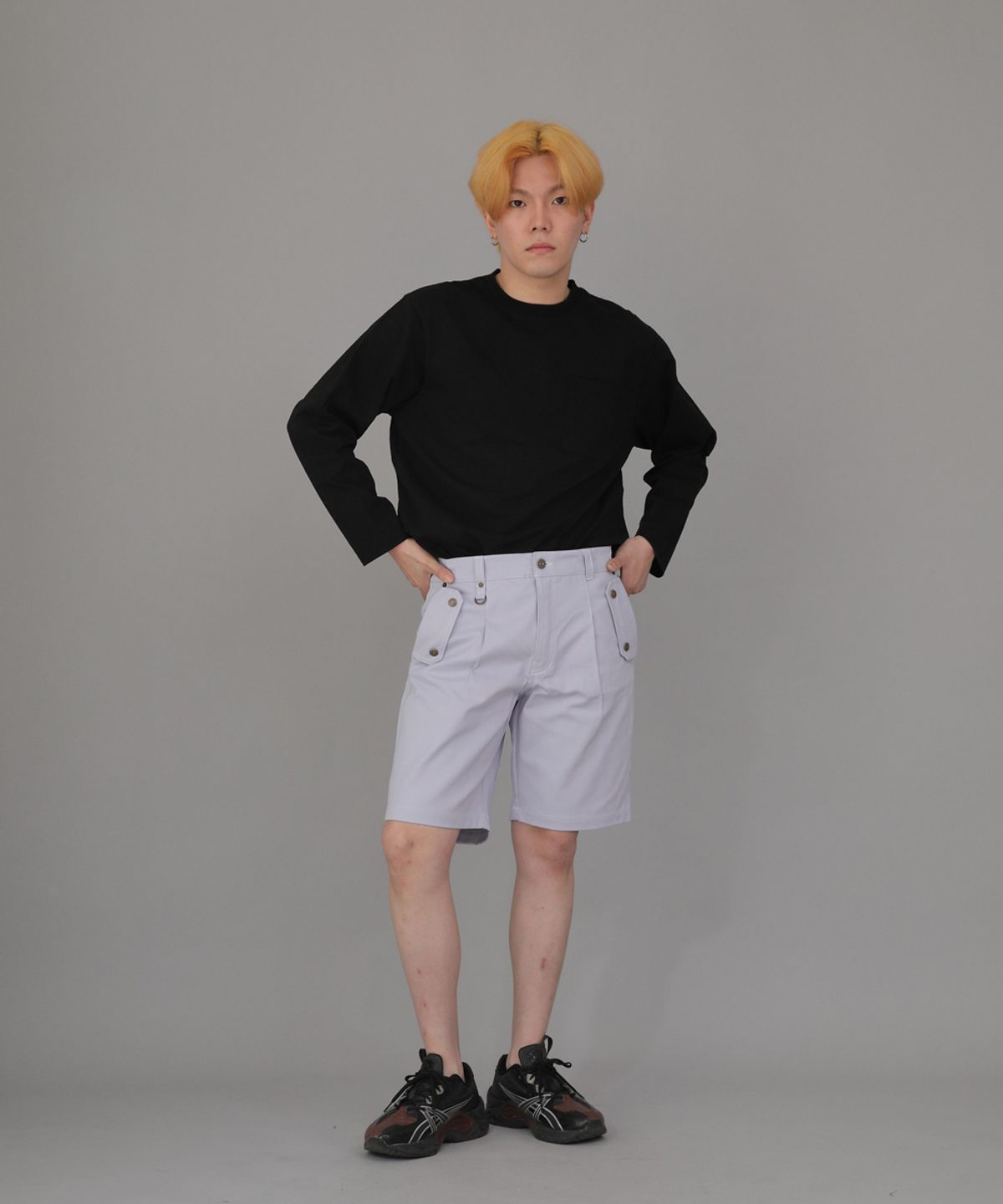 세인트크루(SAINTCREW) 잉글리시맨  하프밴드 쇼츠 EMH-339 퍼플