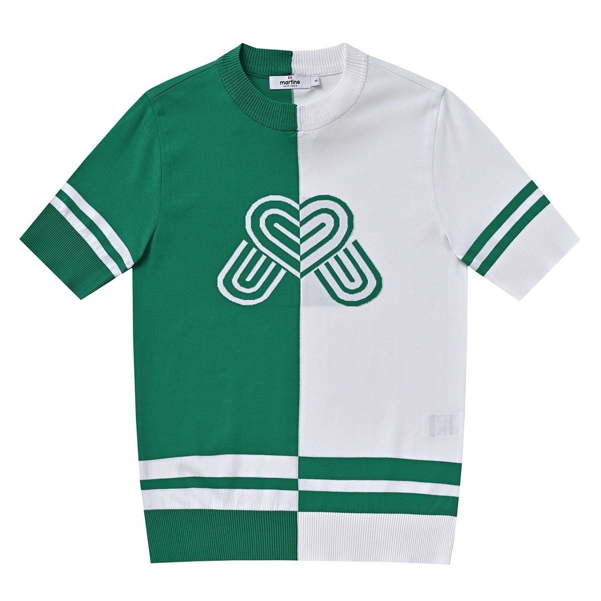 마틴골프(MARTINE GOLF) Half Half Round Sweater_Green
