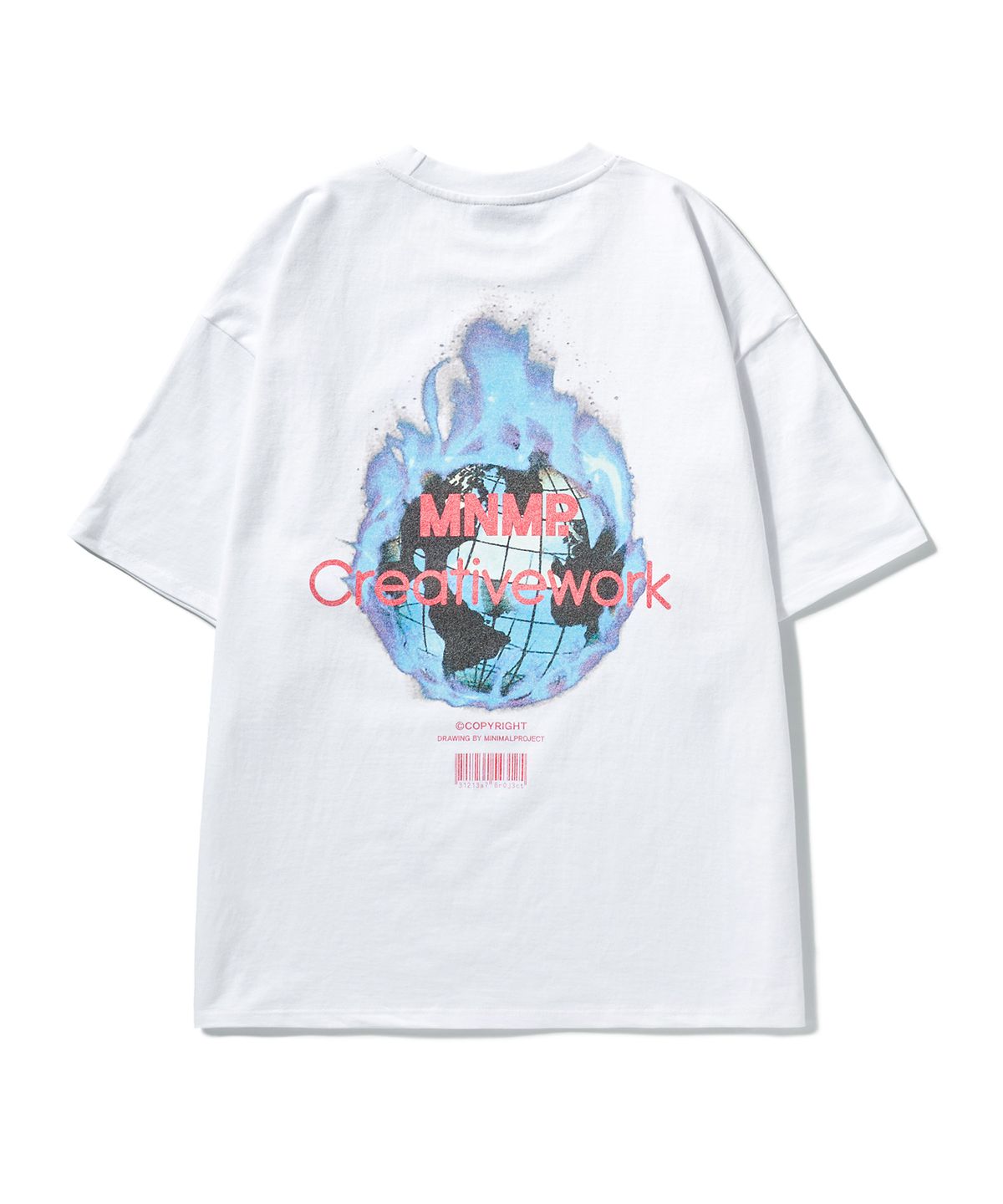 미니멀프로젝트(MINIMALPROJECT) 크리에이티브 워크 오버핏 반팔티셔츠 MST149 [WHITE]