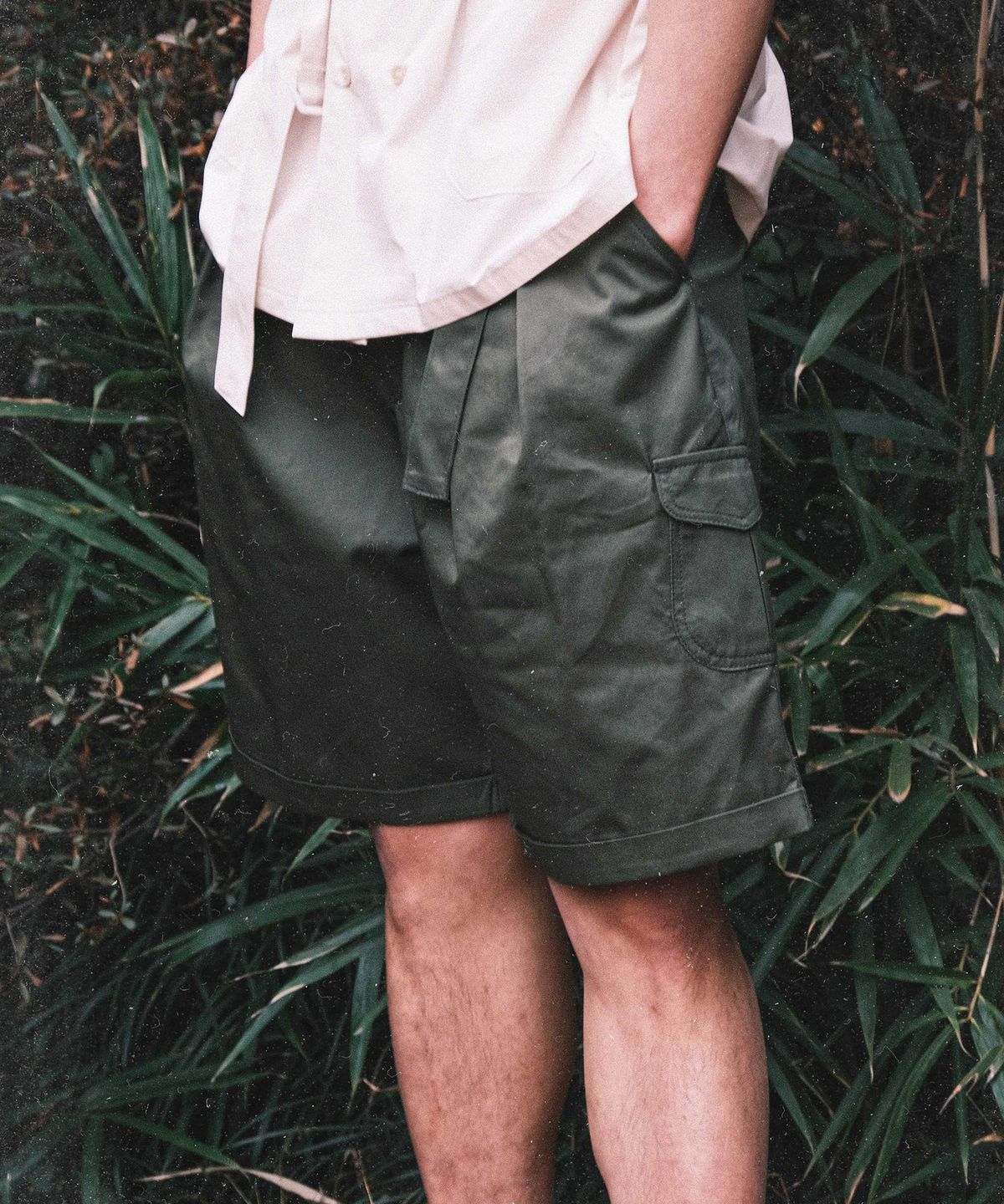 비디알(VDR) CAVALRY SHORT PANTS [Olive]