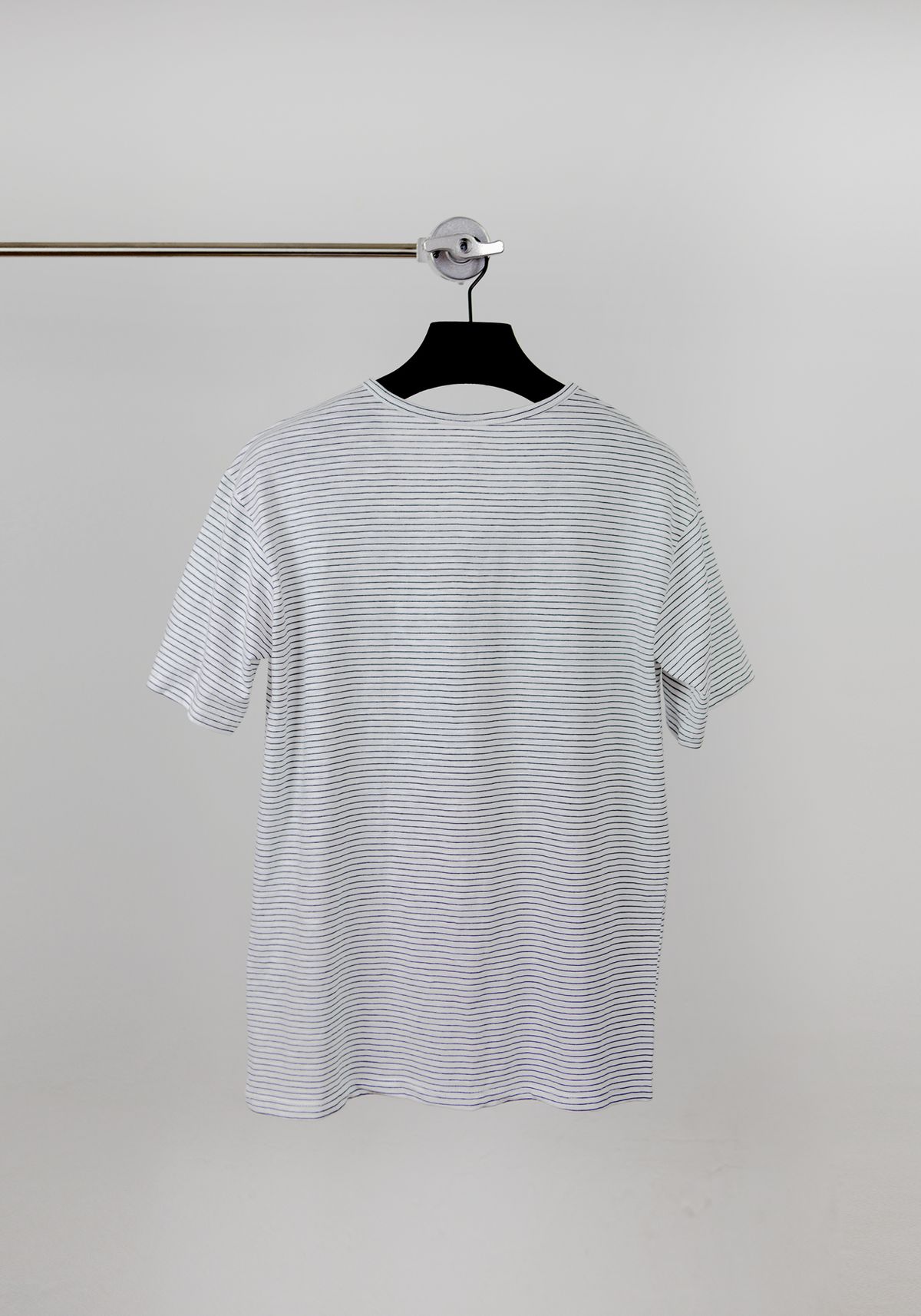 고저(GOZER) UNDER HALF STRIPE T-SHIRT_WHITE