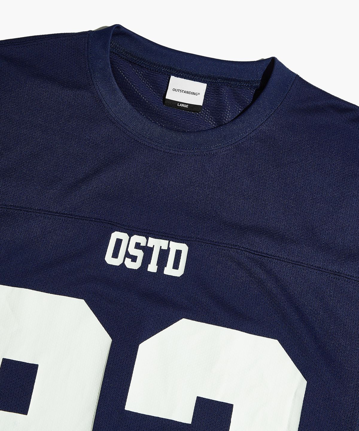 아웃스탠딩(OUTSTANDING) OSTD MESH T-SHIRTS_NAVY - 사이즈 & 후기 | 무신사