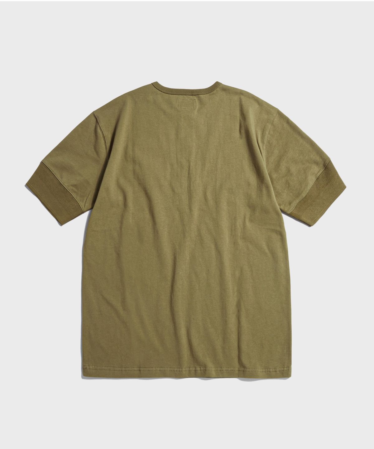브론슨(BRONSON) Vintage Short Sleeve Henley Tee Green