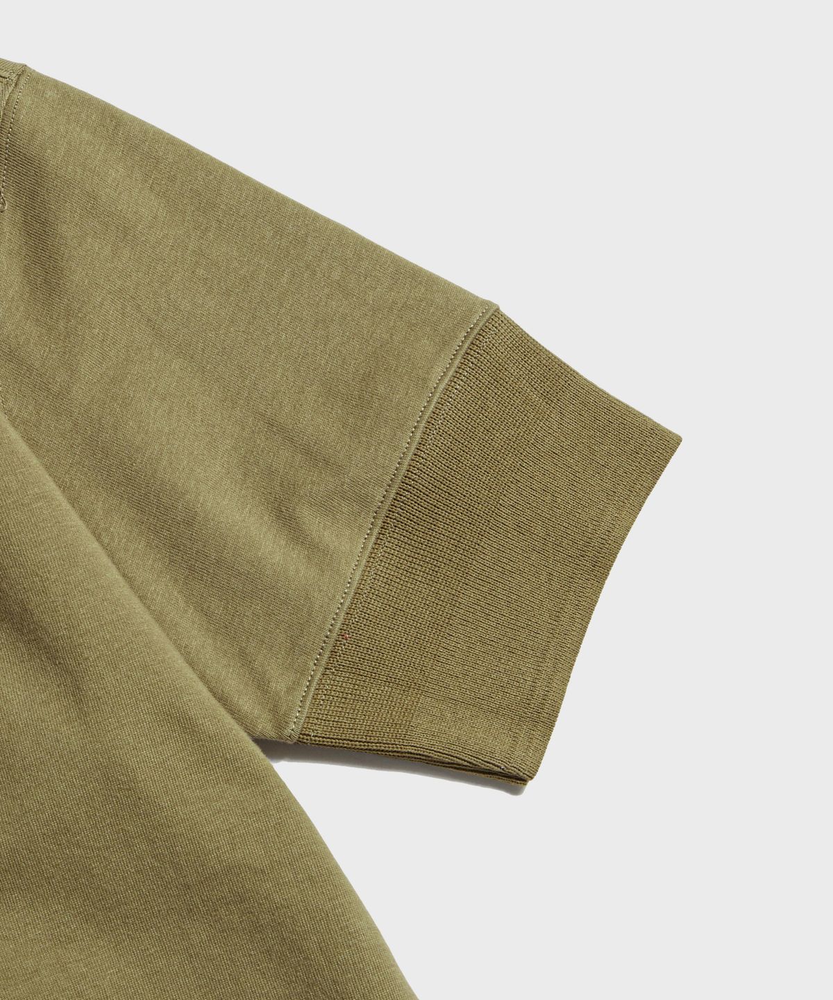 브론슨(BRONSON) Vintage Short Sleeve Henley Tee Green