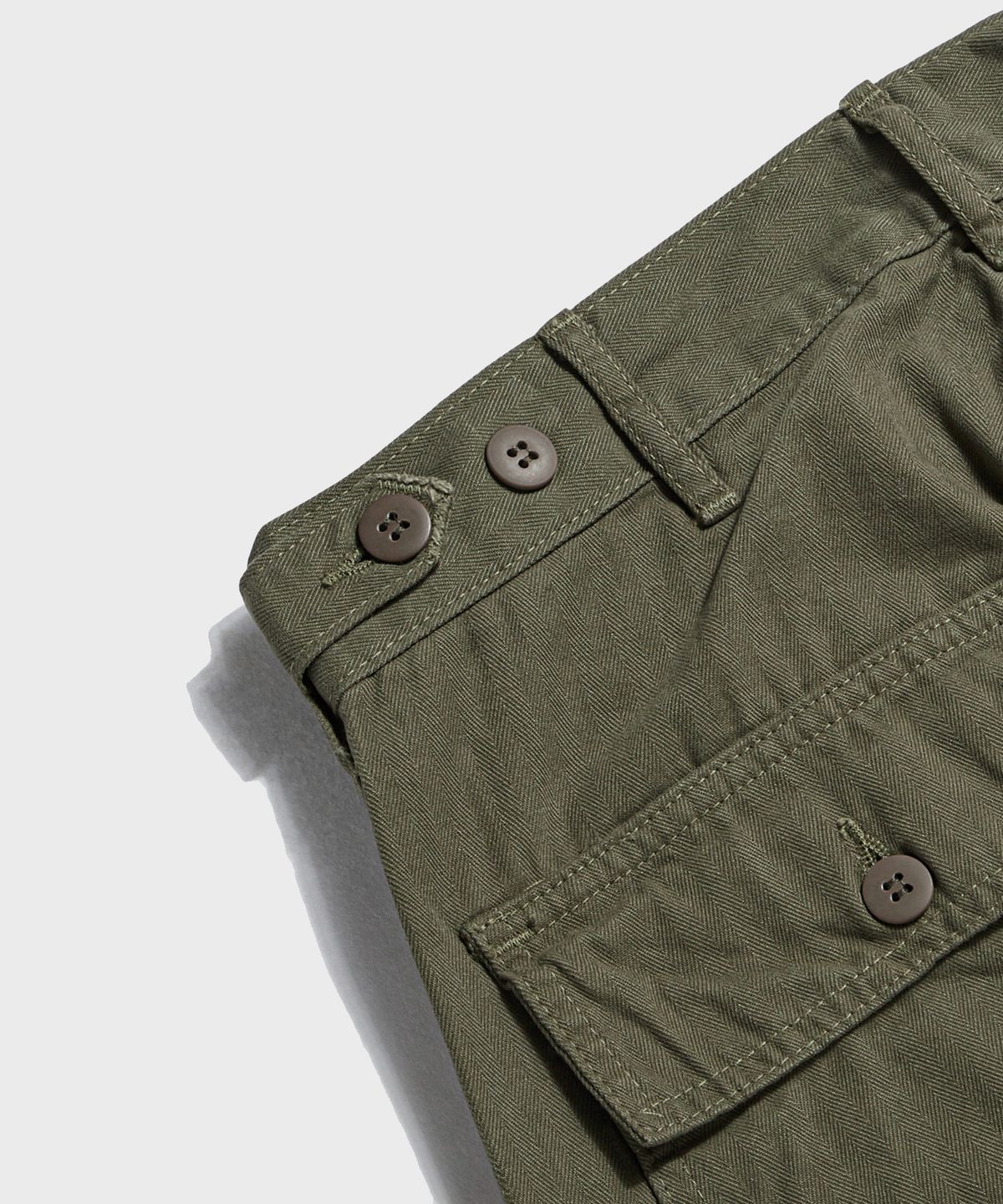브론슨(BRONSON) 1947 1st 838A OD7 Utility Fatigue Pants Olive