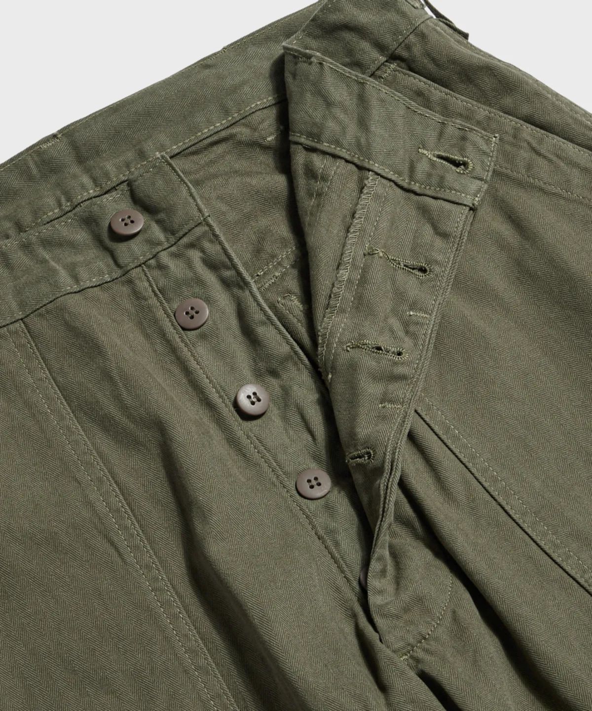 브론슨(BRONSON) 1947 1st 838A OD7 Utility Fatigue Pants Olive