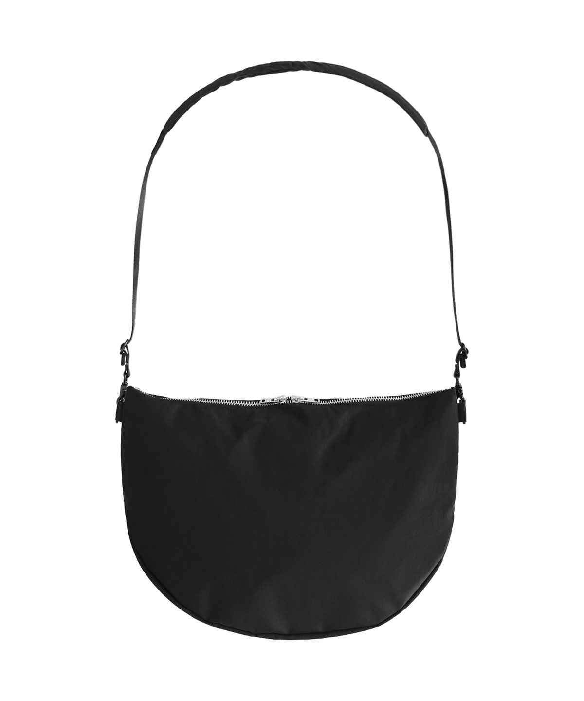 오픈야드(오와이)(OPENYARD(OY)) NYLON ZIPPER MESSANGER BAG-BLACK