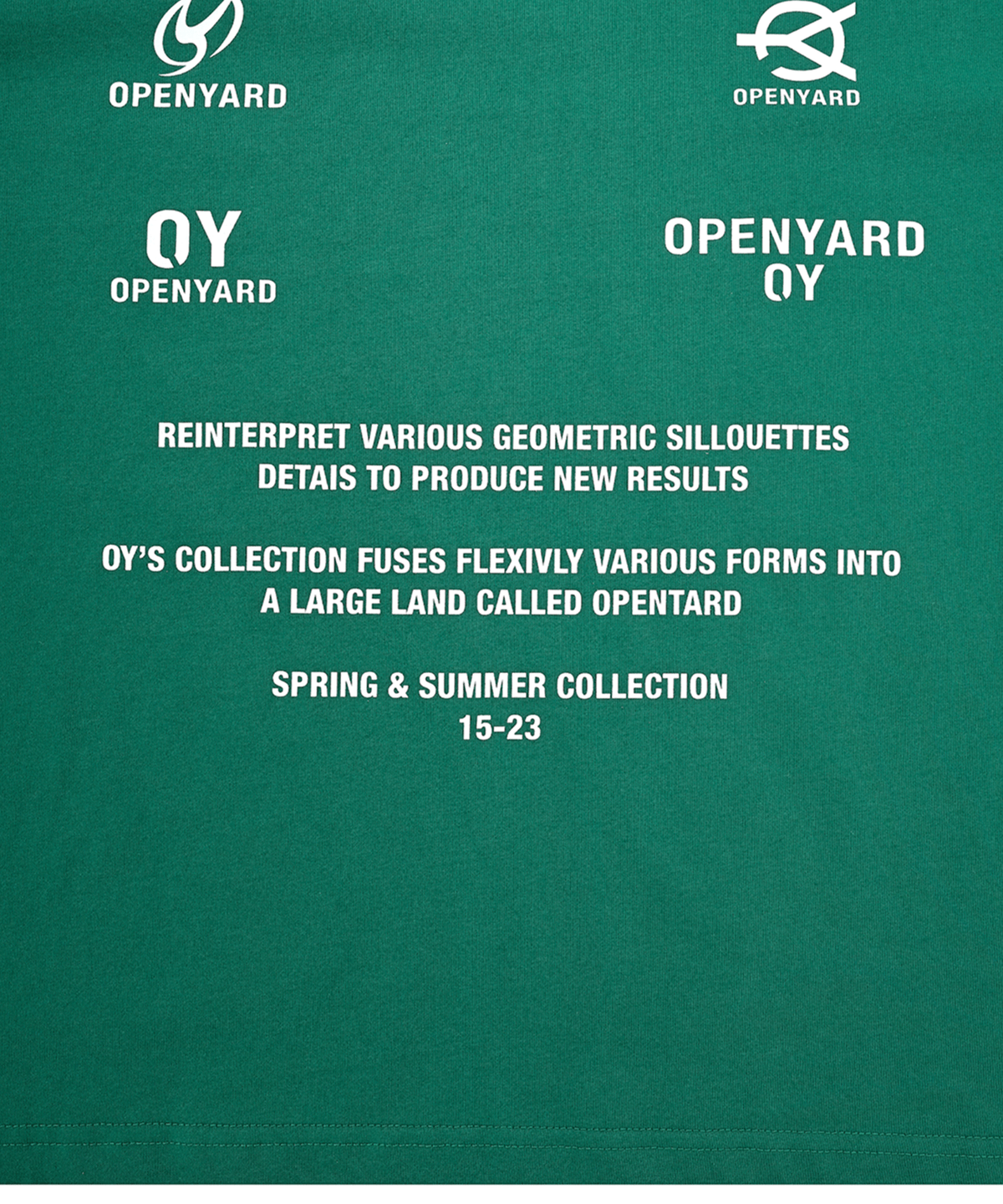 오픈야드(오와이)(OPENYARD(OY)) ARCHIVE LOGO T-FOREST GREEN