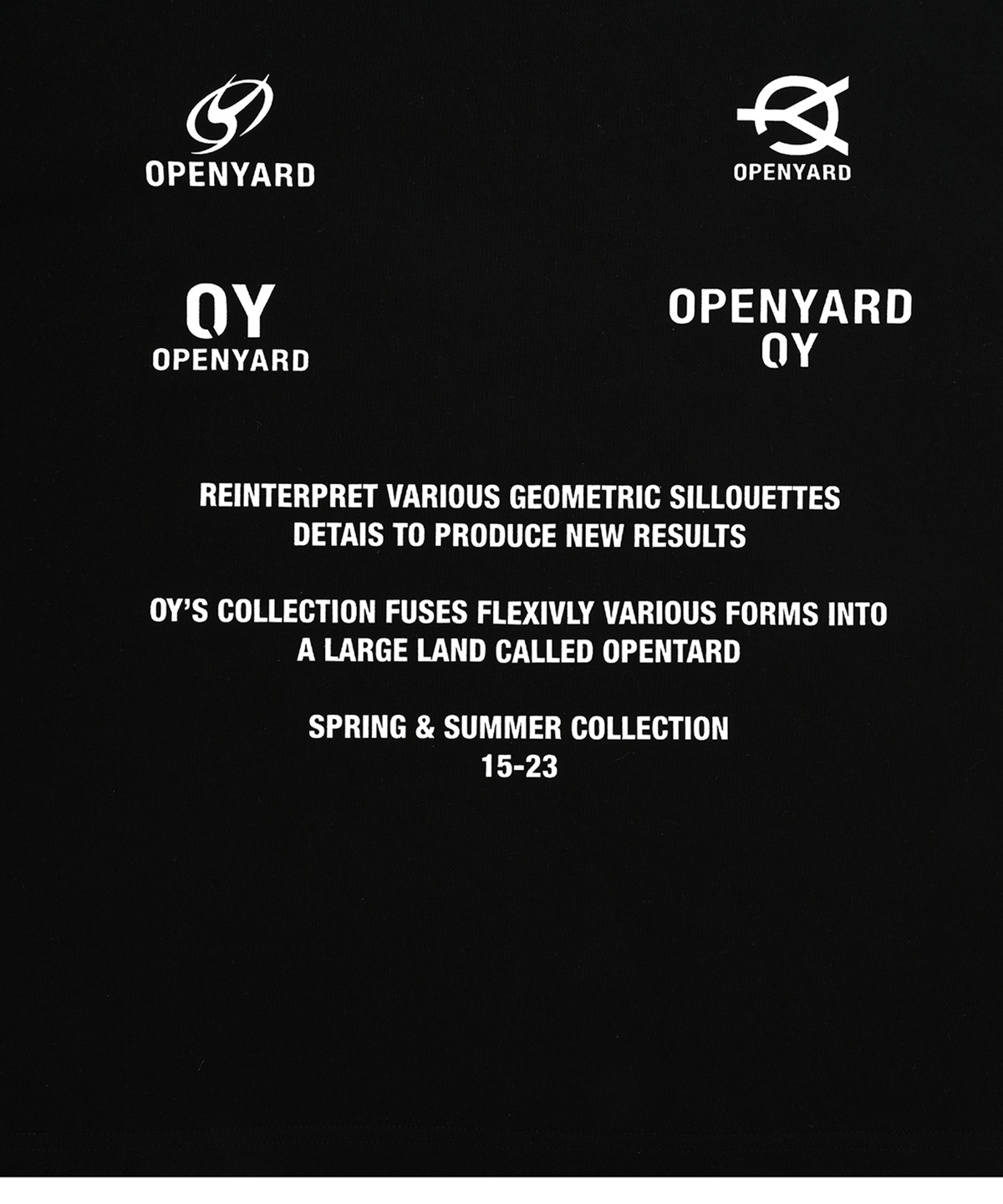 오픈야드(오와이)(OPENYARD(OY)) ARCHIVE LOGO T-BLACK