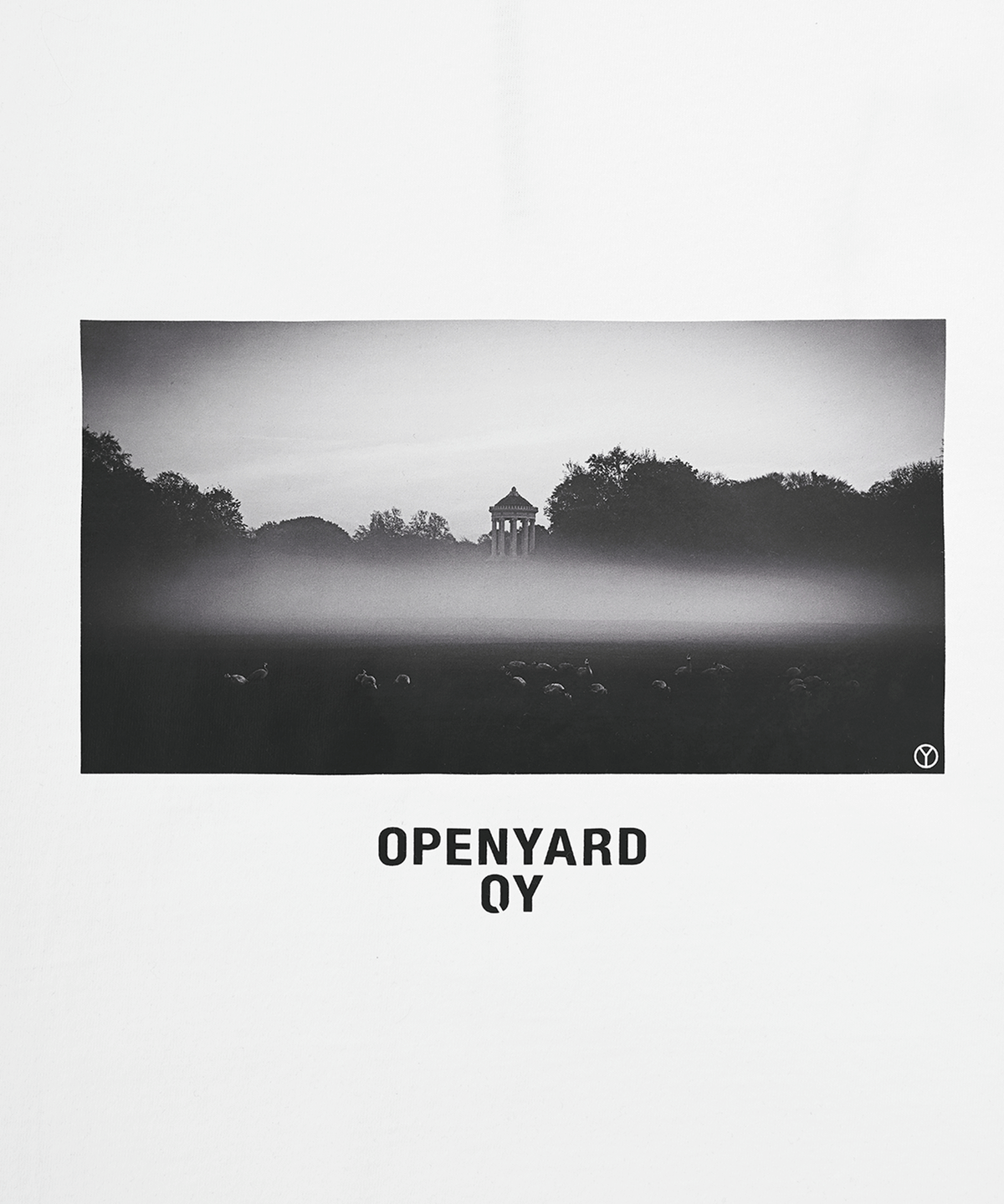 오픈야드(오와이)(OPENYARD(OY)) SILENCE FIELD COVER STITCH T-WHITE