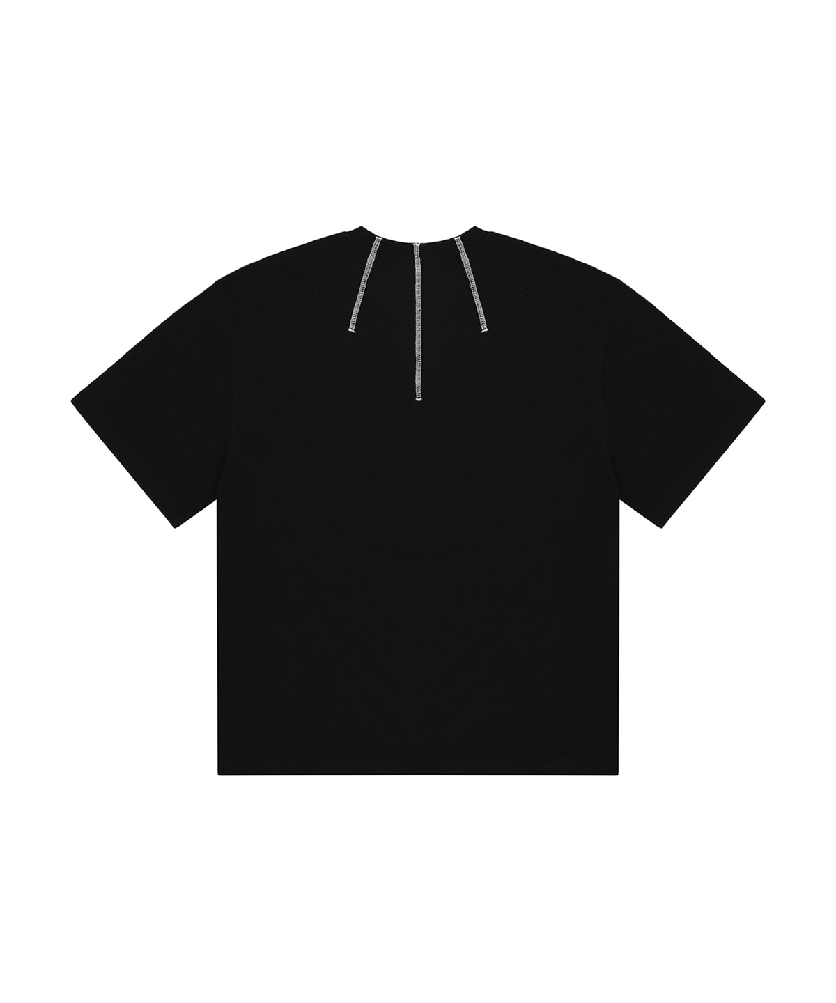 오픈야드(오와이)(OPENYARD(OY)) SILENCE FIELD COVER STITCH T-BLACK