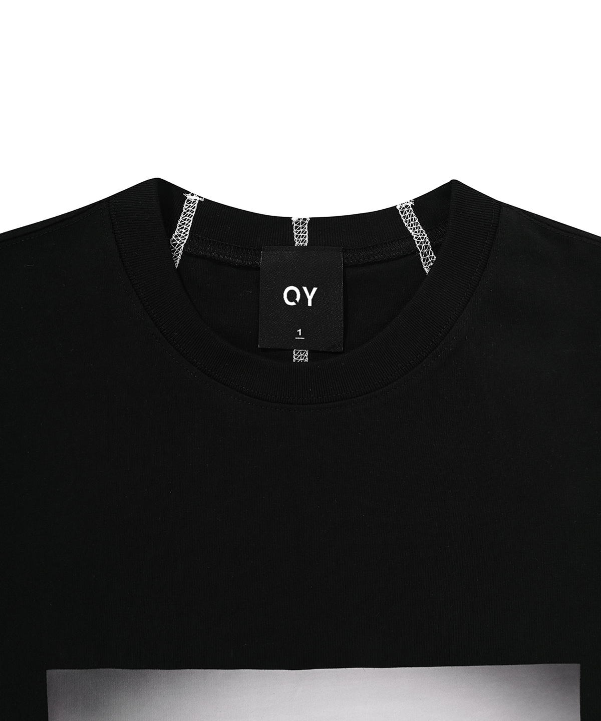 오픈야드(오와이)(OPENYARD(OY)) SILENCE FIELD COVER STITCH T-BLACK