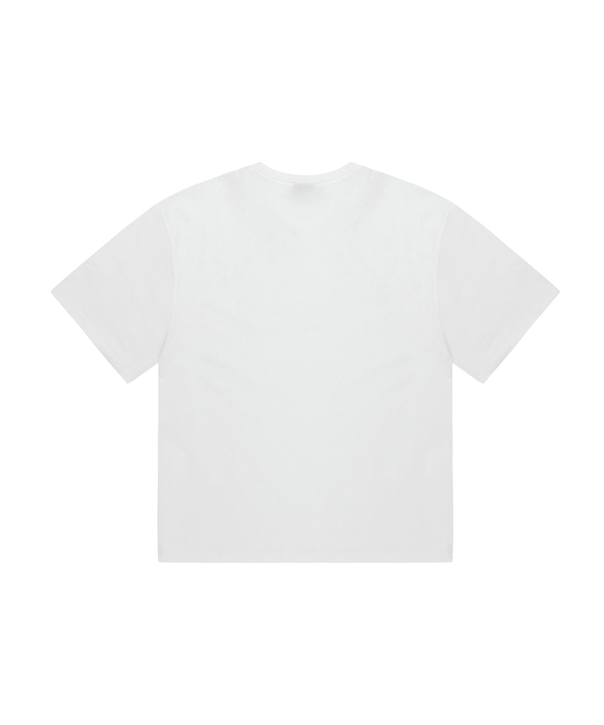 오픈야드(오와이)(OPENYARD(OY)) ROUND NECK ZIPPER LOGO T-WHITE