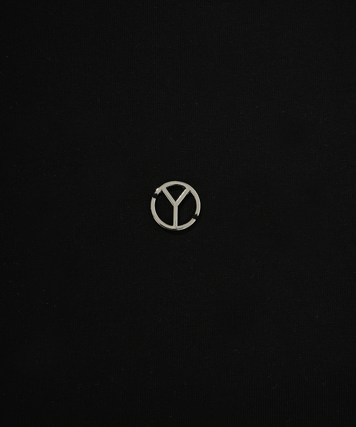 오픈야드(오와이)(OPENYARD(OY)) BACK METAL ZIPPER LOGO T-BLACK