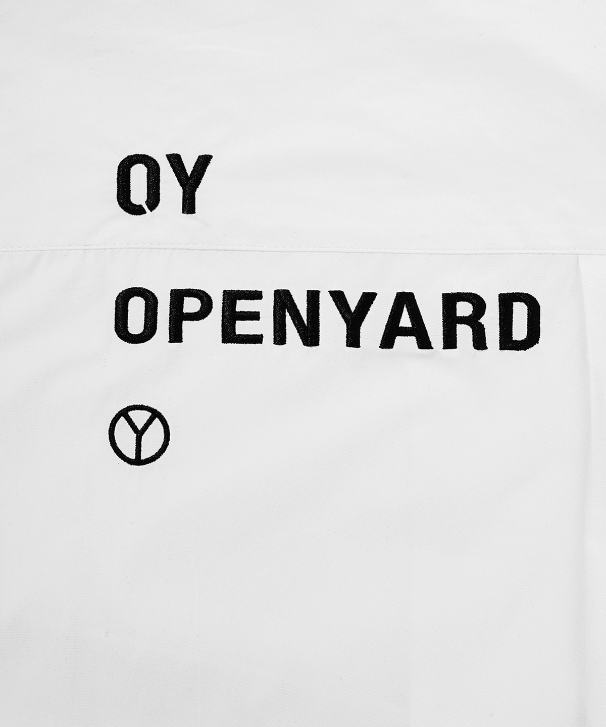 오픈야드(오와이)(OPENYARD(OY)) V ZIPPER POCKETS HALF SHIRTS-WHITE