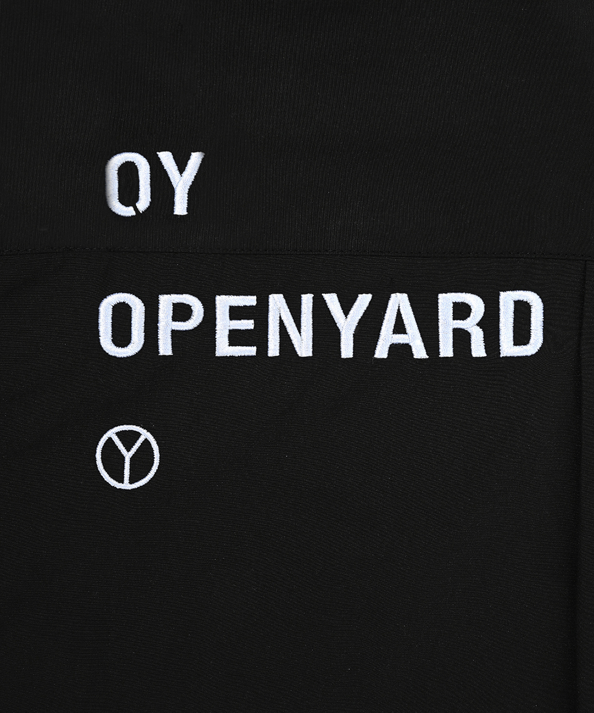 오픈야드(오와이)(OPENYARD(OY)) V ZIPPER POCKETS HALF SHIRTS-BLACK