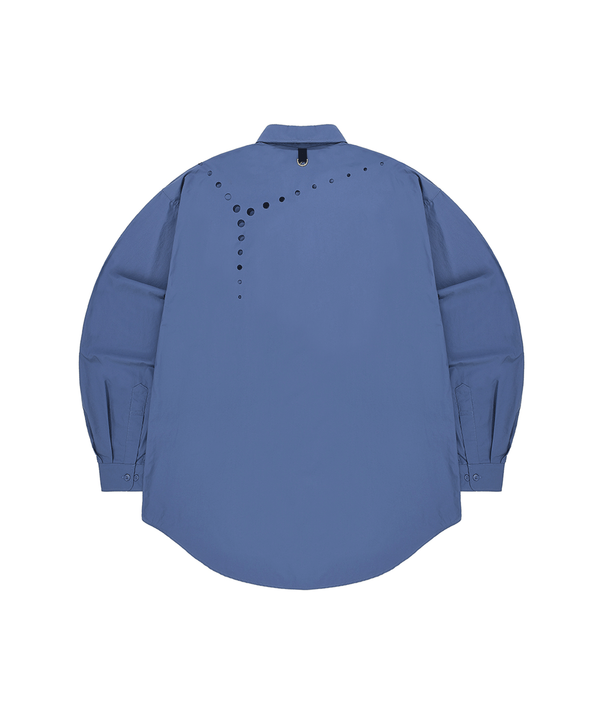 오픈야드(오와이)(OPENYARD(OY)) BACK ROUND CUT-OUT SHIRTS-SKY BLUE