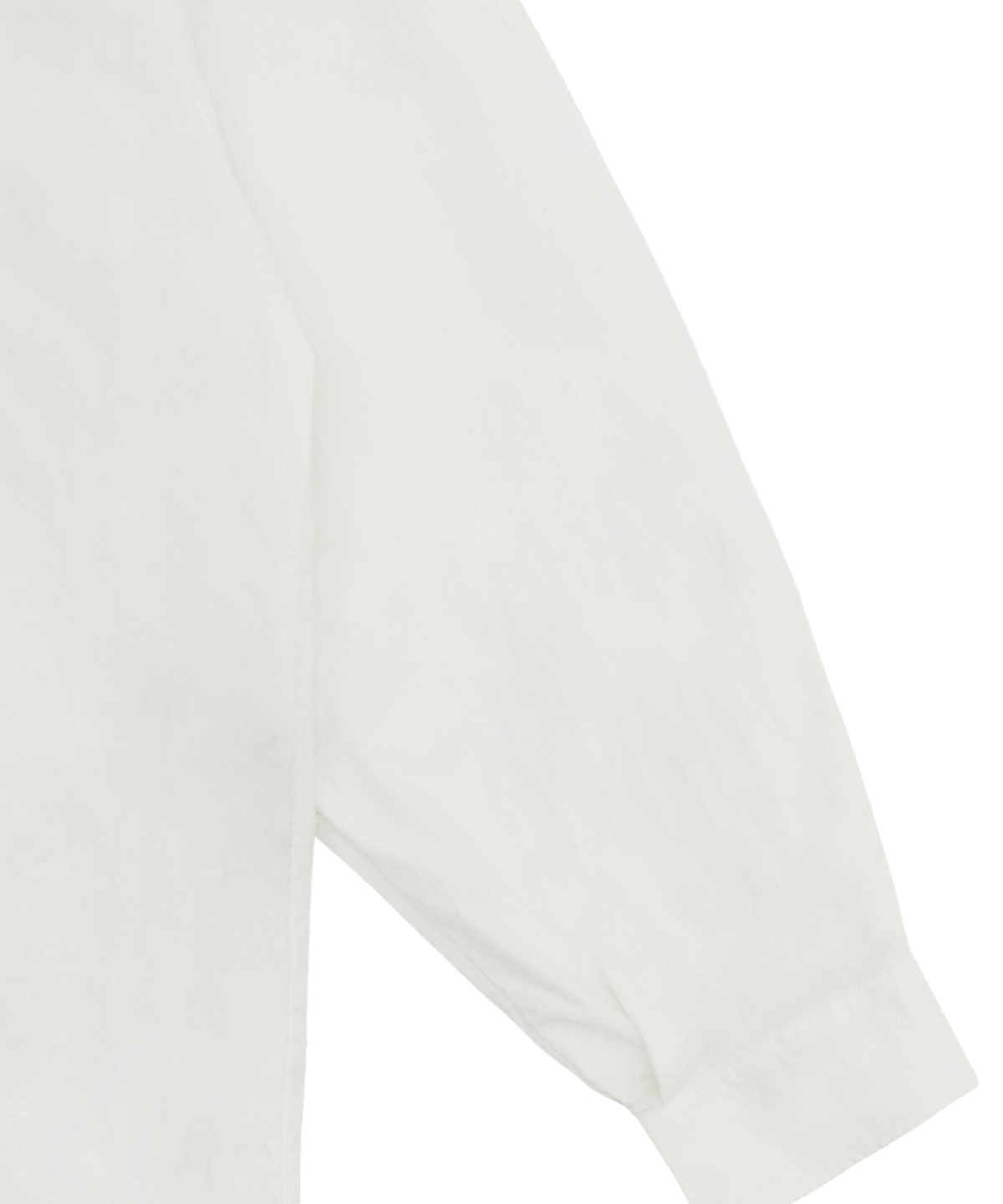 오픈야드(오와이)(OPENYARD(OY)) BACK ROUND CUT-OUT SHIRTS-WHITE