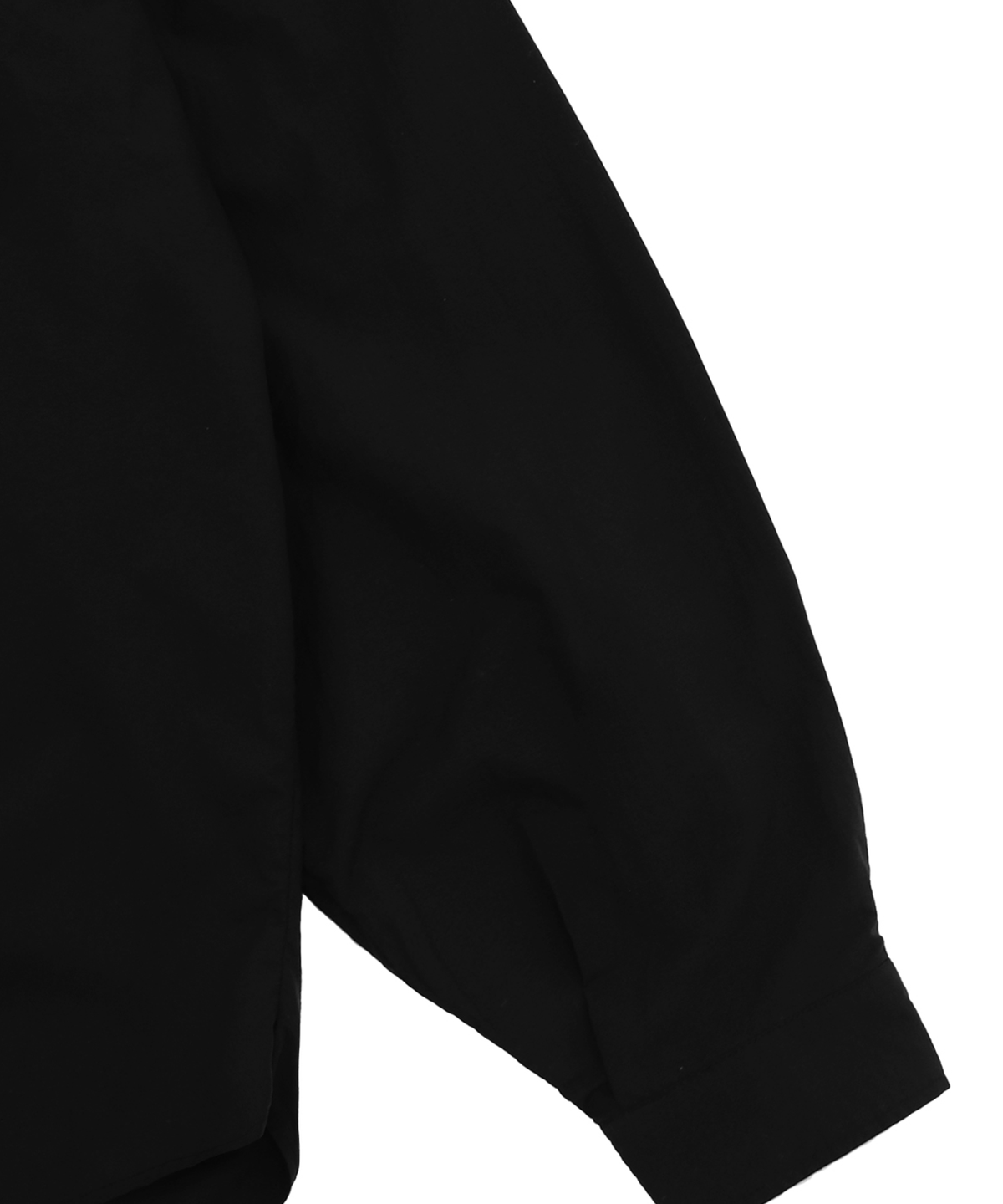 오픈야드(오와이)(OPENYARD(OY)) BACK ROUND CUT-OUT SHIRTS-BLACK