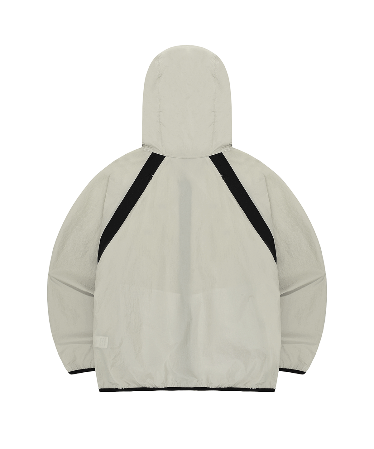 오픈야드(오와이)(OPENYARD(OY)) CURVED ZIPPER WIND BREAKER JACKET-CREAM