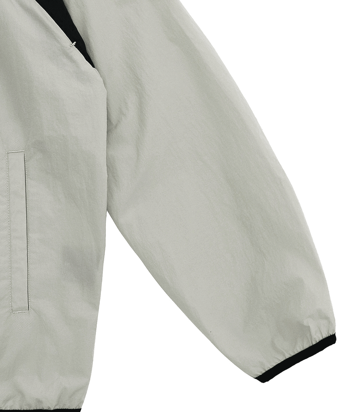 오픈야드(오와이)(OPENYARD(OY)) CURVED ZIPPER WIND BREAKER JACKET-CREAM