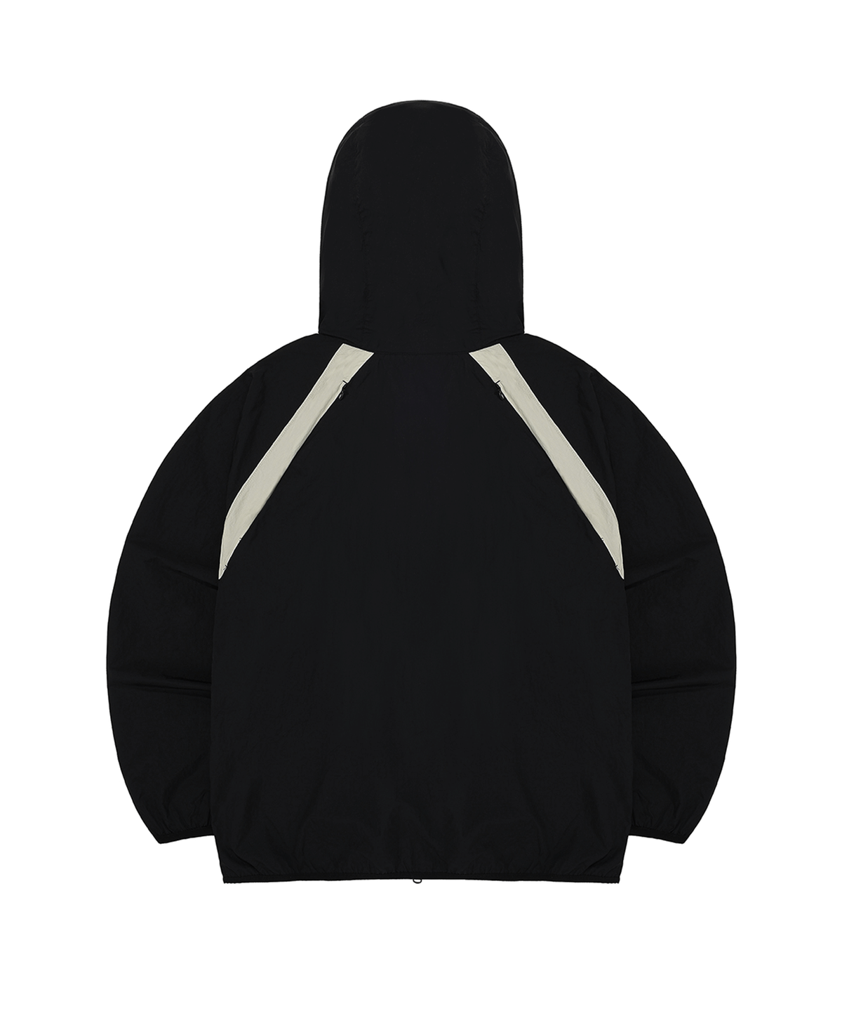 오픈야드(오와이)(OPENYARD(OY)) CURVED ZIPPER WIND BREAKER JACKET-BLACK