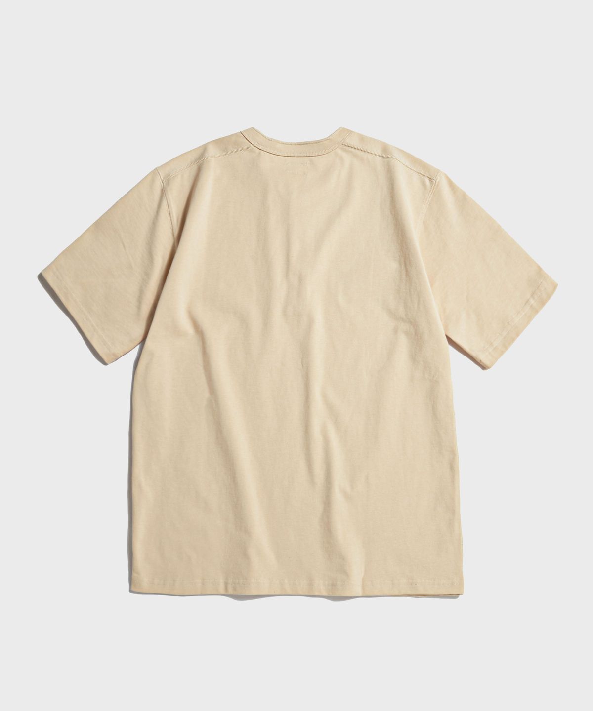 브론슨(BRONSON) 10.6 oz Cotton Short Sleeve Henley Tee Apricot