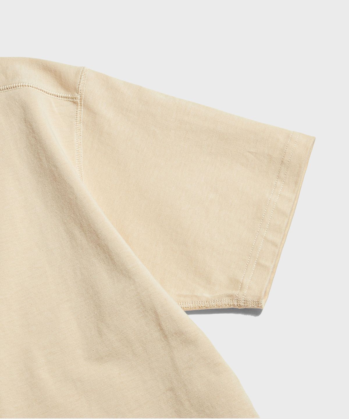 브론슨(BRONSON) 10.6 oz Cotton Short Sleeve Henley Tee Apricot
