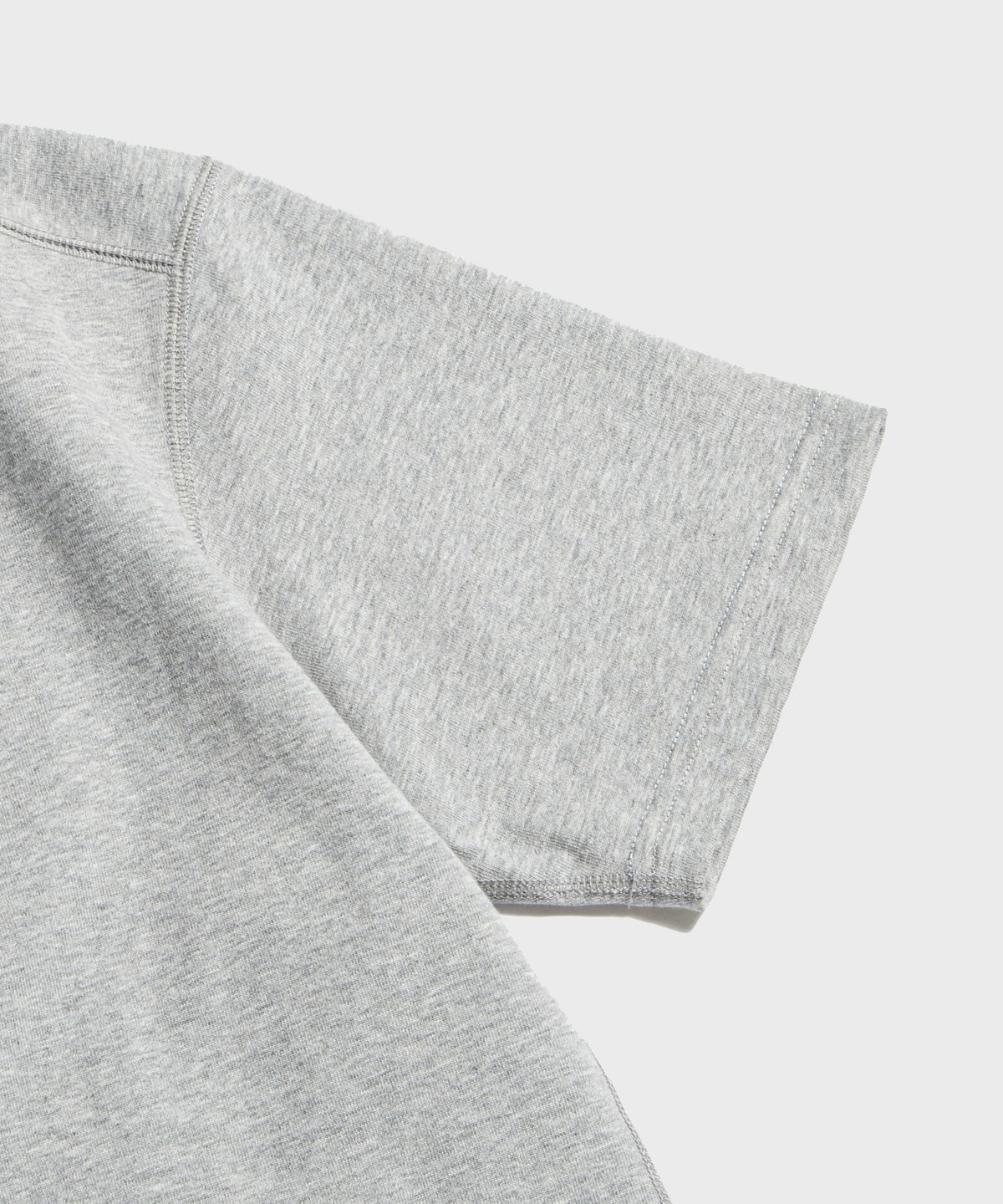 브론슨(BRONSON) 10.6 oz Cotton Short Sleeve Henley Tee Grey