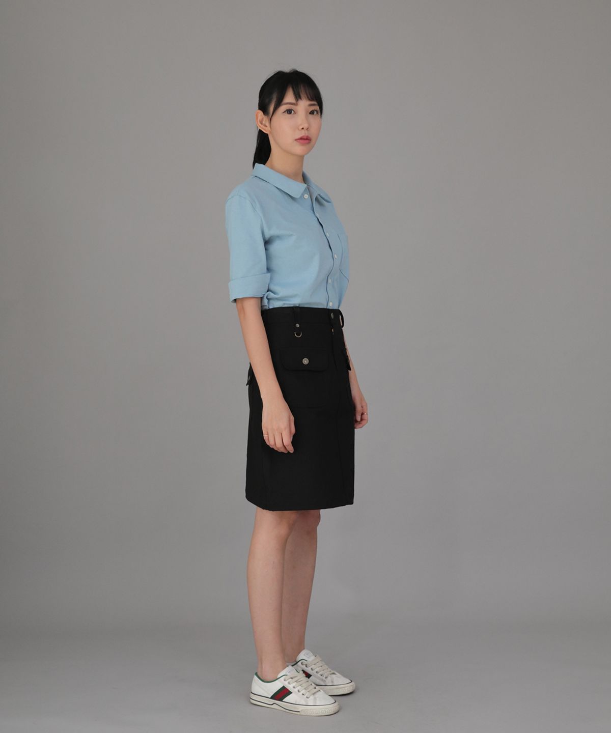 세인트크루(SAINTCREW) FB 커버포켓 밴딩스커트 FCM-1307 블랙