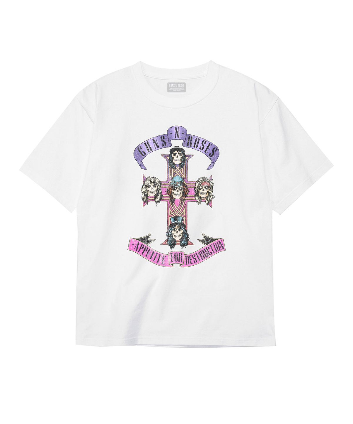 브라바도(BRAVADO) GNR AFD PINK CROSS WH (BRENT2357)